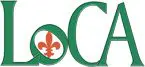 Green text reading "loca" with a red fleur-de-lis replacing the 'o'.