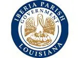 Emblem of Iberia Parish government, Louisiana, featuring an eagle and a shield, symbolizes the authority and dedication of the Louisiana Claims Administrators.